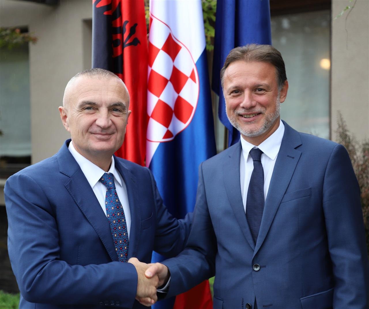 [Oct 31] Croatian Speaker meets with Albanian President