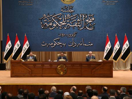Iraqi Prime Minister sworn in with a partial cabinet of 14 ministers