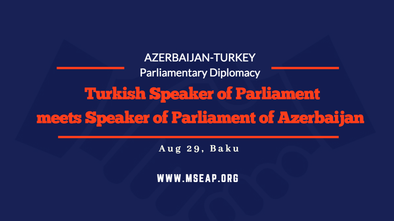 Turkish Parliament Speaker meets the Parliament Speaker of Azerbaijan